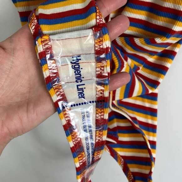 NEW Madewell Ribbed Rainbow‎ Thong Bodysuit Size XS 2020 Style AN422 Square Neck - Picture 7 of 13